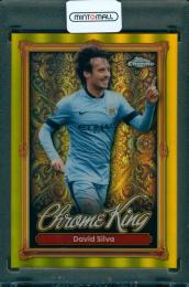 2025-26 TOPPS Chrome Premier League David Silva #CK13 Chrome King Gold【47/50】 Manchester City
