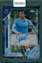 2025-26 TOPPS Chrome Sapphire Premier League David Silva Chrome Autograph Black【6/10】 Manchester City