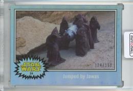 2015 Topps Star Wars Journey to the Force Awakens Jumped by Jawas Base/Hoth Ice Foil Starfield/#24【124/150】