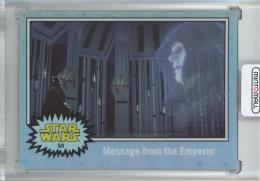 2015 Topps Star Wars Journey to the Force Awakens Message from the Emperor Base/Hoth Ice Foil Starfield/#50【90/150】
