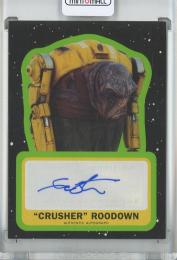 2019 Topps Star Wars: Journey to the Rise of Skywalker Ian Whyte as “Crusher” Roodown Base Autogaph/#A-IW