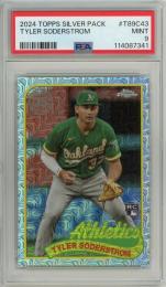 2024 Topps Series 1 Tyler Soderstrom 89 Topps Silver Pack Chrome RC #T89C43【PSA 9 MINT】