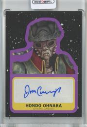 2017 Topps Star Wars Journey to The Last Jedi Jim Cummings as Hondo Ohnaka Base Autograph/Purple/#A-JC【95/99】