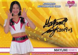 2019BBM チアリーダー「Dancing Heroine-舞-」 HONEYS MAYUMI 直筆サインカード 54/60
