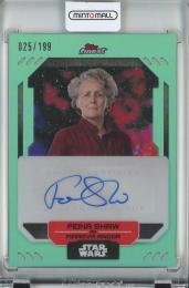 2023 Topps Finest Star Wars Fiona Shaw as Maarva Andor Finest Autograph/Aqua/#FA-FS【25/199】