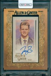 2020 TOPPS Allen & Ginter Joe Burrow (Football Player) Mini Autograph Card (RC)