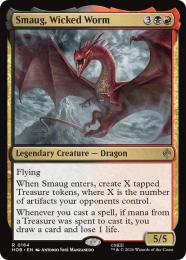 【HOB】【ENG】【Foil】〈164-R-BR〉《悪い長虫、スマウグ/Smaug, Wicked Worm》