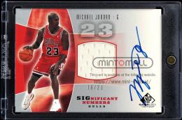 2004-05 SP Game Used #MJ Michael Jordan SIGnificant Numbers Jersey Autograph【16/23】 Chicago Bulls