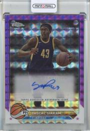 2023-24 Topps Chrome Pascal Siakam Autographs Purple Geometric Refractors #CGPS Indiana Pacers