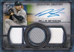 2019 Topps Museum Collection New York Yankees Dellin Betances Single-Player Signature Swatches Triple Relic Autographs 172/199