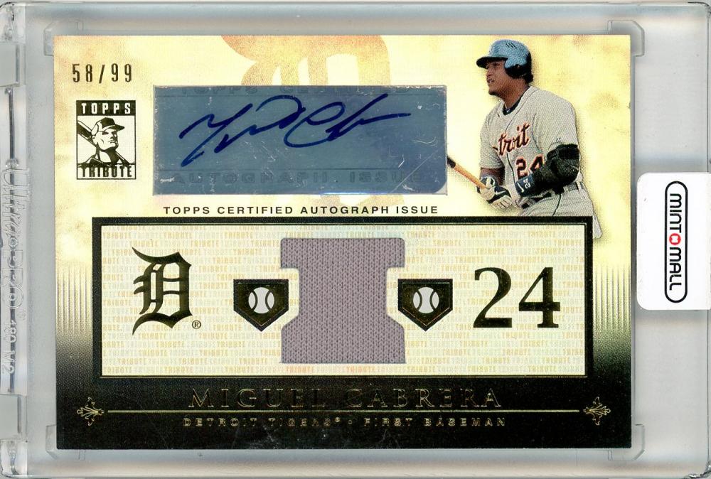 24枚限定 2014 Topps Tribute ミゲル ショップ カブレラ レリック 24枚