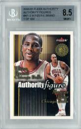 2000-01 FLEER Authority Elton Brand/Marcus Fizer Authority Figures #AF12【1 of 499】【BGS8.5】 Chicago Bulls