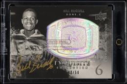 2011-12 Exquisite Collection Bill Russell  #CBBR Championship Bling Autographs【40/50】