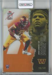 2025 Topps Signature Class Josh Conerly Jr. Chrome Orange Refractors #226【30/50】 Washington Commanders