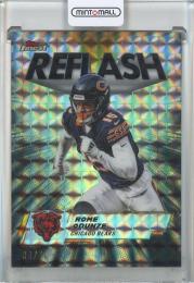 2025 Finest Rome Odunze Reflash Black Geometric Refractors #RF12【04/10】 Chicago Bears