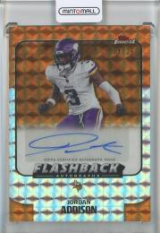 2025 Finest Jordan Addison Flashback Autographs Orange Geometric Refractors #FBAJA【14/25】 Minnesota Vikings