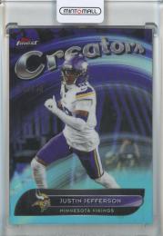 2025 Finest Justin Jefferson Creators Purple Refractors #CR20【125/150】 Minnesota Vikings