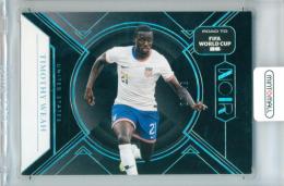 2025-26 PANINI NOIR ROAD FIFA TO WORLD CUP 26™ SOCCER  Timothy Weah #140 Base Set Horizontal【20/49】《やや難あり》 United States