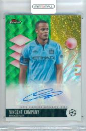 2025-26 Topps Finest UEFA Club Competitions Soccer Vincent Kompany #BA-VK Base Autograph Green Wave Refractor Parallel【19/99】