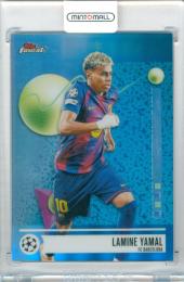 2025-26 Topps Finest UEFA Club Competitions Soccer Lamine Yamal #1 Base Common Refractor Parallel