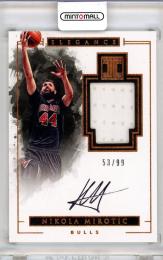 2016-17 PANINI IMPECCABLE Nikola Mirotic AUTO Jersey【53/99】 Chicago Bulls