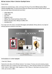 ◆予約◆2026 SUPER BREAK MICHAEL JACKSON ALBUM COLLECTION KEEPSAKE SPOTLIGHT SERIES HOBBY