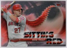 2018 Finest Sitting Red #SRMT Mike Trout