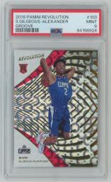 2018-19 Panini Revolution Shai Gilgeous-Alexander Groove/RC/#103【PSA9】 Los Angeles Clippers