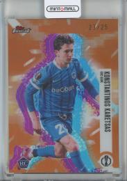 2026 Topps finest UCC Konstantinos Karetsas Orange Refractor【23/25】 KRC GENK