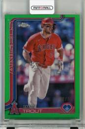 2025 Topps Chrome Mike Trout Green Refractors #100