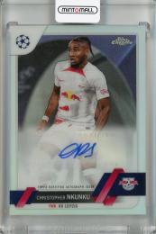 2022-23 Topps Chrome UEFA Club Competitions Christopher Nkunku Chrome Autographs #CA-CN RB Leipzig