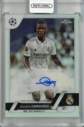 2022-23 Topps Chrome UEFA Club Competitions Eduardo Camavinga  Chrome Autographs #CA-EC Real Madrid C.F.