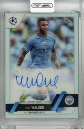 2022-23 Topps Chrome UEFA Club Competitions Kyle Walker Chrome Autographs #CA-KW Manchester City