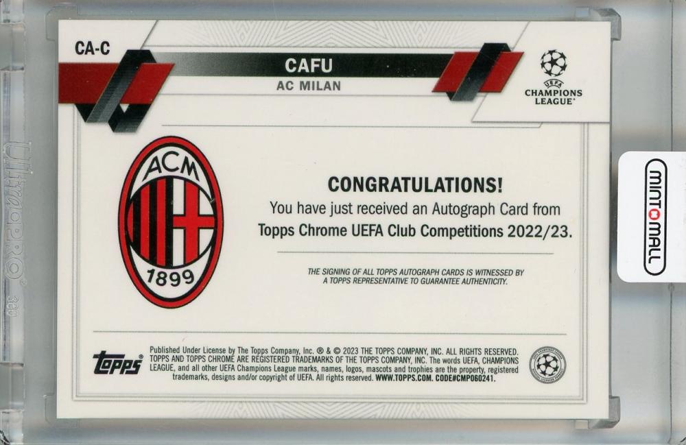 【保証書付】 浦和店 MINT / ミントモール / Club UEFA Chrome Topps 2022-23 その他