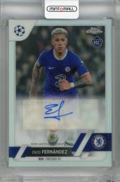 2022-23 Topps Chrome UEFA Club Competitions Enzo Fernandez  Chrome Autographs #CA-EF RC Chelsea FC