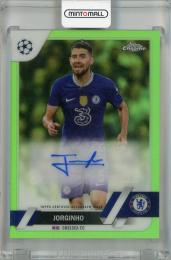 2022-23 Topps Chrome UEFA Club Competitions Jorginho Chrome Autographs Neon Gren #CA-J 【29/99】 Chelsea FC