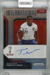 2022 Panini Prizm FIFA World Cup Qatar Timothy Weah International Ink #87 Auto United States
