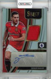 2022-23 Panini Select Premier League Diogo Dalot Autographed Memorabilia Silver #9 Manchester United