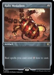 MTG Ruby Medallion ボーダーレス Foil　ルビーの大メダル ミントモール / MINT GAMES MTG(東日本橋) / 【MH3】【JPN】〈348-R-N