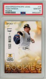 EPOCH パシフィック・リーグ ルーキーカードセット 2024 前田悠伍 レギュラーカード【PSA 10 GEM MT】 福岡ソフトバンクホークス