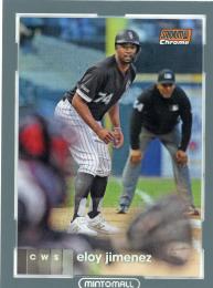 2020 Topps Stadium Club Baseball Chicago White Sox Eloy Jimenez Base Chrome, Orange Parallel  97/99