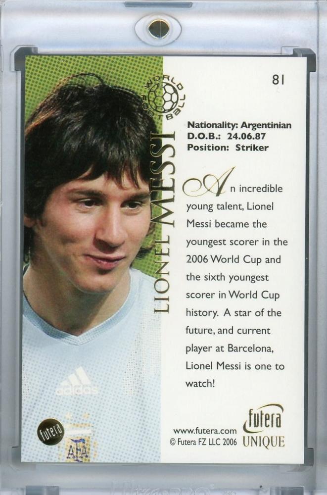 ミントモール / MINT 浦和店 / 2006 Futera Argentina Lionel Messi #81