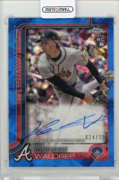 2025 TOPPS Chrome Update Hurston Waldrep Sapphire Autographs #USAHW【024/199】 Atlanta Braves