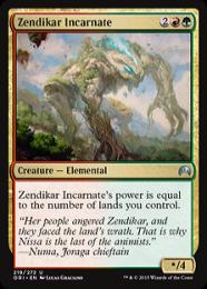 【ORI】【ENG】【Foil】《ゼンディカーの具現/Zendikar Incarnate》