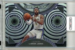 2022-23 Panini Obsidian  Lebron James Tunnel Vision Purple Electric Etch Parallel 12/75