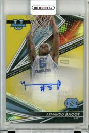 2022-23 Topps Bowman University Best  Armando Bacot Autograph Gold Refractor 07/50