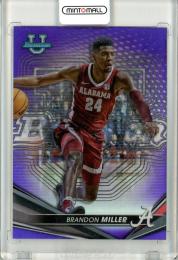 2022-23 Topps Bowman University Best  Brandon Miller Base Purple Refractor 150/250