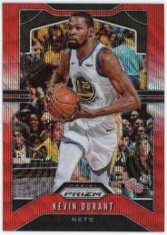 2019-20 Panini Prizm Prizms Ruby Wave #210 Kevin Durant