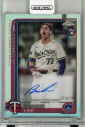 2025 Topps Chrome Brooks Lee Rookie Autographs Refractors RC #RABL【370/499】