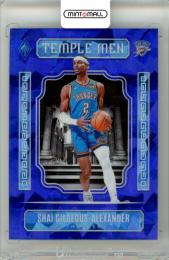 2023-24 Panini Phoenix Shai Gilgeous-Alexander #22 Temple Men Blue Ice Parallel Thunder